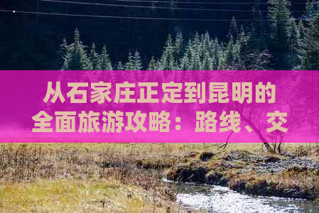 从石家庄正定到昆明的全面旅游攻略：路线、交通、住宿、景点及美食全解析