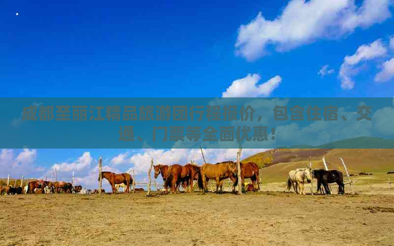 成都至丽江精品旅游团行程报价，包含住宿、交通、门票等全面优惠！