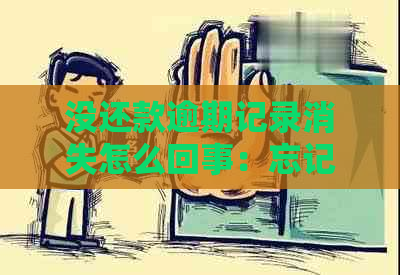 没还款逾期记录消失怎么回事：忘记还款的逾期记录能消除吗？