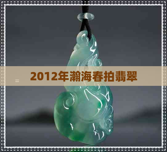 2012年瀚海春拍翡翠