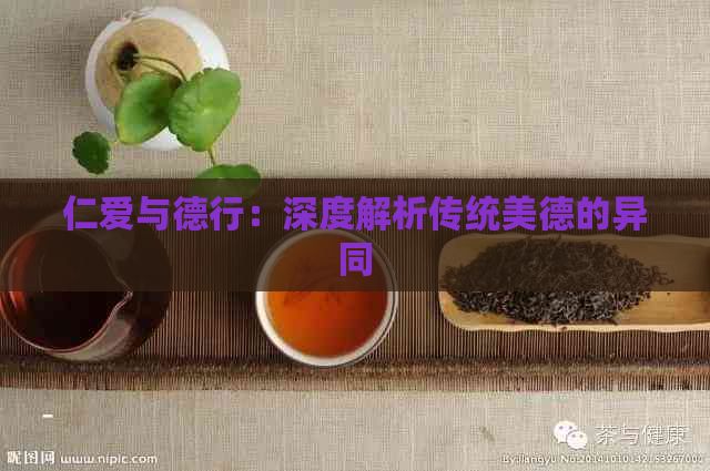 仁爱与德行：深度解析传统美德的异同