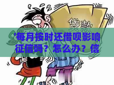 '每月按时还借呗影响吗？怎么办？信用不好的原因是什么？'