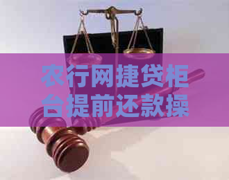 农行网捷贷柜台提前还款操作指南及安全性分析