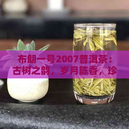 布朗一号2007普洱茶：古树之韵，岁月陈香，珍藏品鉴