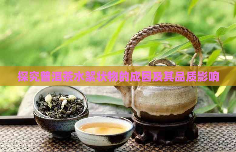 探究普洱茶水絮状物的成因及其品质影响