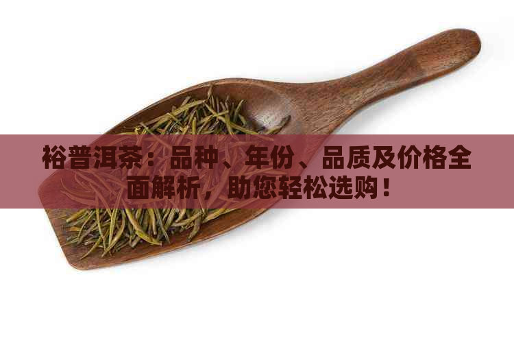 裕普洱茶：品种、年份、品质及价格全面解析，助您轻松选购！