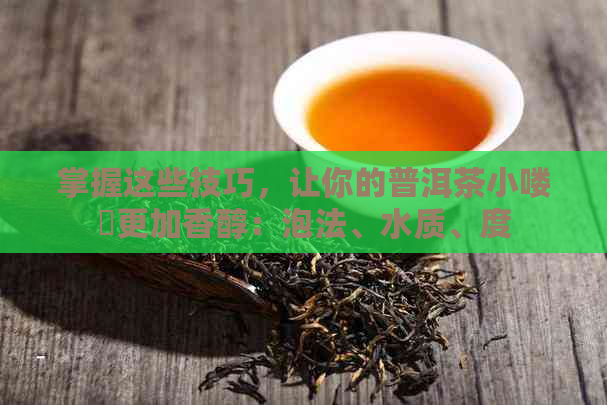 掌握这些技巧，让你的普洱茶小喽啰更加香醇：泡法、水质、度