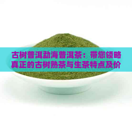 古树普洱勐海普洱茶：带您领略真正的古树熟茶与生茶特点及价格