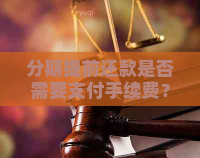 分期提前还款是否需要支付手续费？了解完整信息以避免不必要的费用