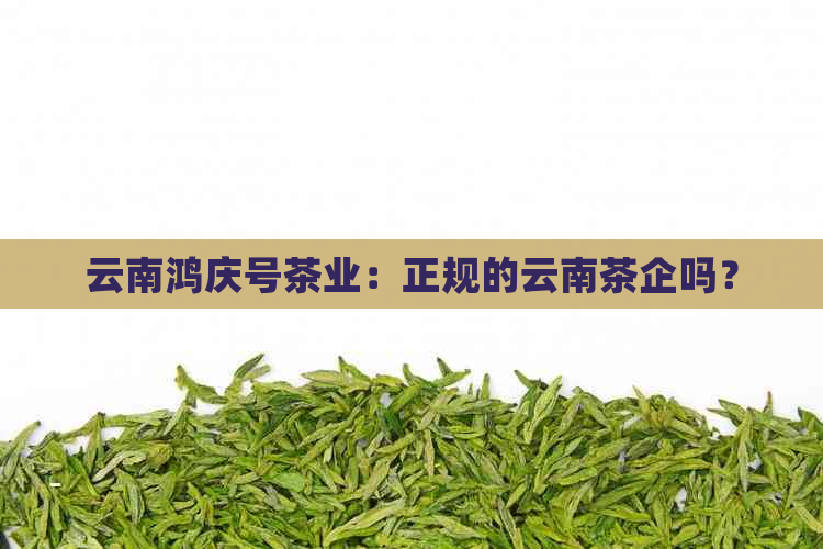 云南鸿庆号茶业：正规的云南茶企吗？