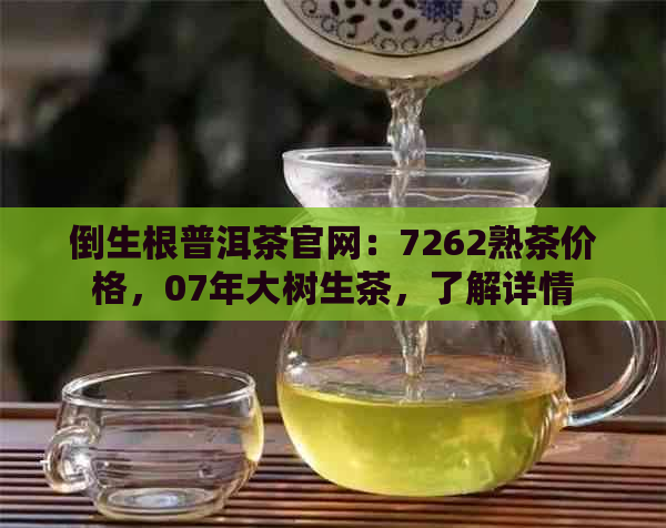 倒生根普洱茶官网：7262熟茶价格，07年大树生茶，了解详情