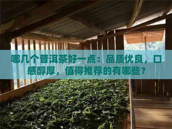 哪几个普洱茶好一点：品质优良，口感醇厚，值得推荐的有哪些？