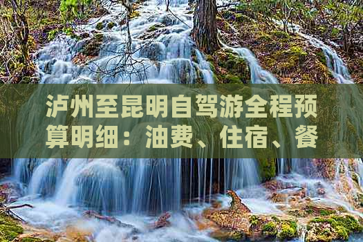 泸州至昆明自驾游全程预算明细：油费、住宿、餐饮及景点门票等花费详解