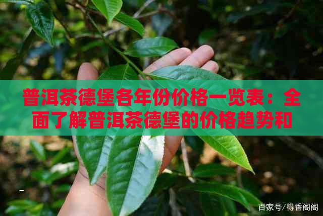 普洱茶德堡各年份价格一览表：全面了解普洱茶德堡的价格趋势和详细信息