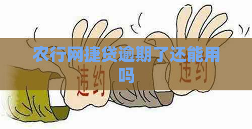 农行网捷贷逾期了还能用吗