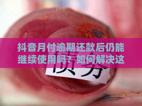 抖音月付逾期还款后仍能继续使用吗？如何解决这个问题？