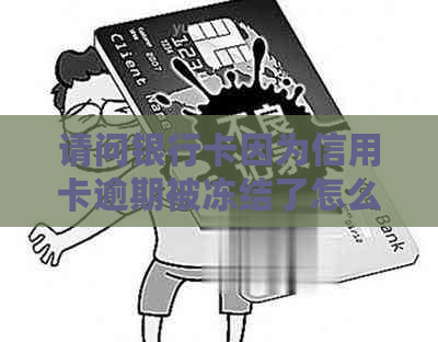 请问银行卡因为信用卡逾期被冻结了怎么办？