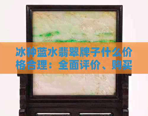 冰种蓝水翡翠牌子什么价格合理：全面评价、购买建议与收藏价值解析