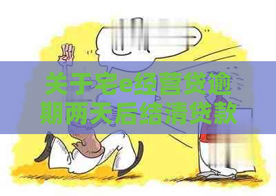 关于宅e经营贷逾期两天后结清贷款的真实性问题