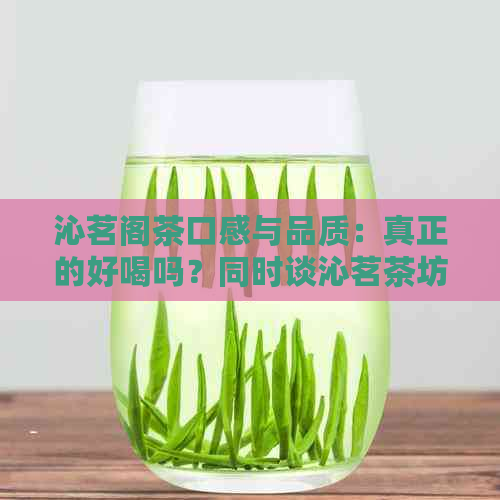 沁茗阁茶口感与品质：真正的好喝吗？同时谈沁茗茶坊与沁茗堂评价