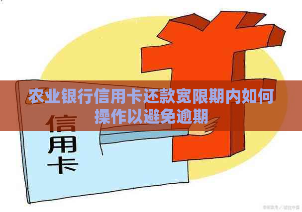 农业银行信用卡还款宽限期内如何操作以避免逾期