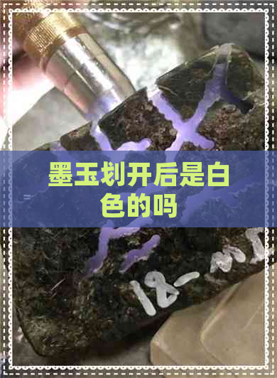 墨玉划开后是白色的吗