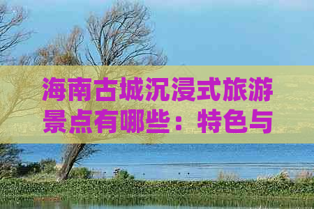 海南古城沉浸式旅游景点有哪些：特色与详细介绍