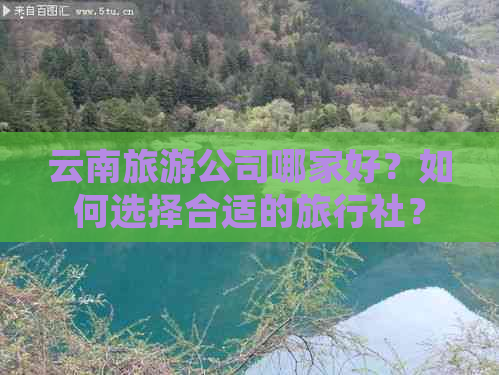 云南旅游公司哪家好？如何选择合适的旅行社？