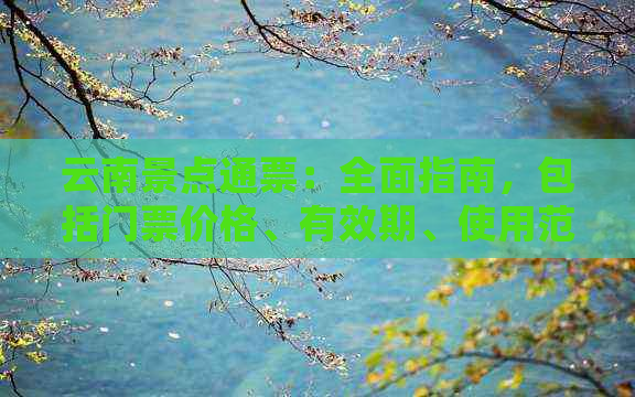 云南景点通票：全面指南，包括门票价格、有效期、使用范围等详细信息