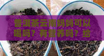 普洱茶云南妈妈可以喝吗？有营养吗？给妈妈喝普洱茶好吗？