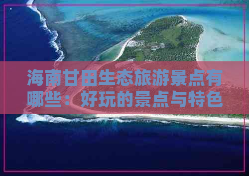 海南甘田生态旅游景点有哪些：好玩的景点与特色农业体验介绍