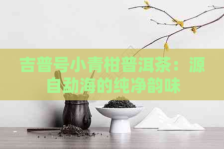 吉普号小青柑普洱茶：源自勐海的纯净韵味