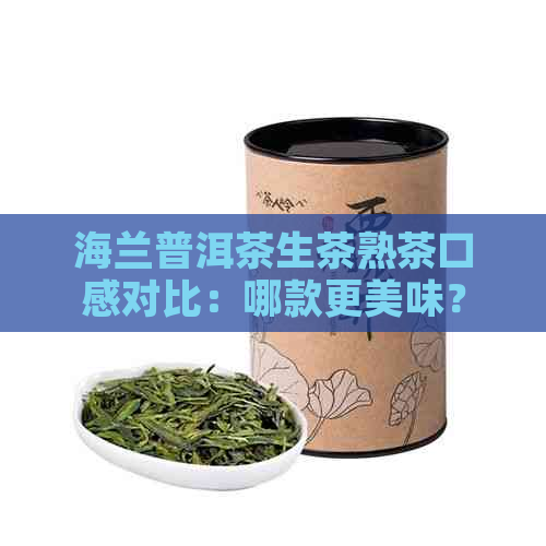 海兰普洱茶生茶熟茶口感对比：哪款更美味？