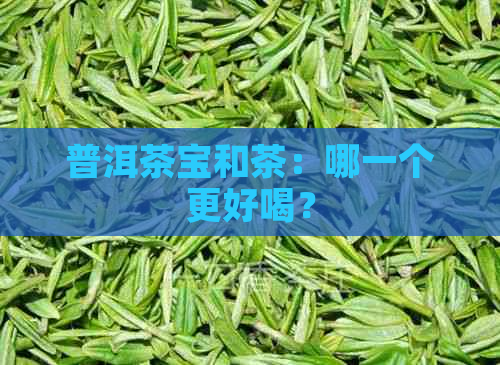 普洱茶宝和茶：哪一个更好喝？