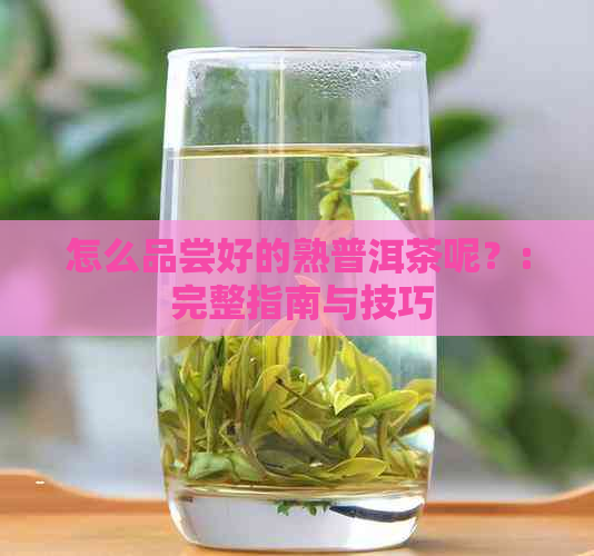 怎么品尝好的熟普洱茶呢？: 完整指南与技巧