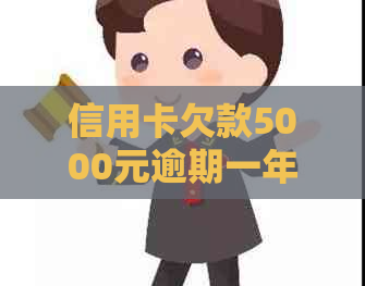 信用卡欠款5000元逾期一年，如何解决还款问题与逾期后果？