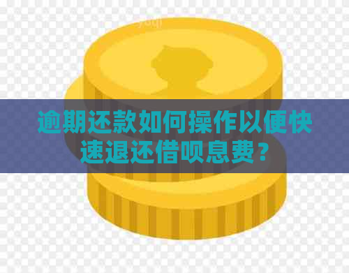 逾期还款如何操作以便快速退还借呗息费？