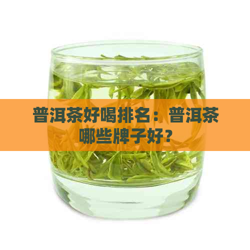 普洱茶好喝排名：普洱茶哪些牌子好？