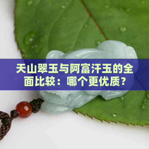 天山翠玉与阿富汗玉的全面比较：哪个更优质？