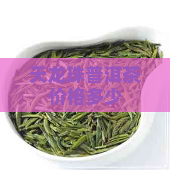 天龙珠普洱茶价格多少