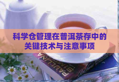 科学仓管理在普洱茶存中的关键技术与注意事项