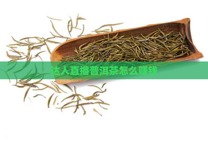 达人直播普洱茶怎么赚钱