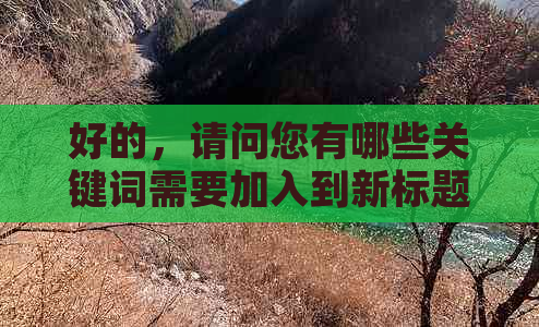 好的，请问您有哪些关键词需要加入到新标题中呢？??