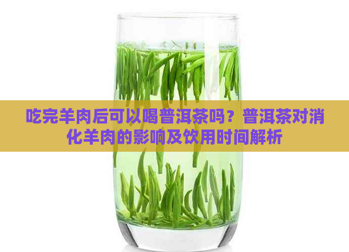 吃完羊肉后可以喝普洱茶吗？普洱茶对消化羊肉的影响及饮用时间解析