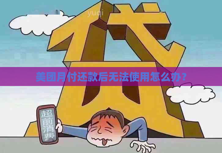 美团月付还款后无法使用怎么办？