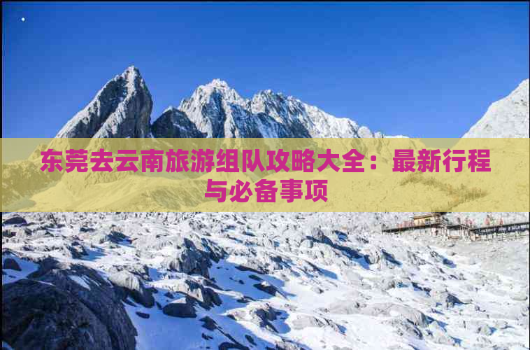 东莞去云南旅游组队攻略大全：最新行程与必备事项