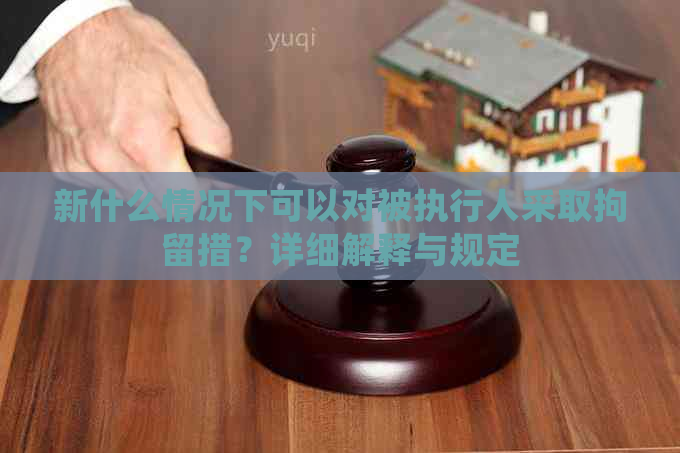 新什么情况下可以对被执行人采取拘留措？详细解释与规定