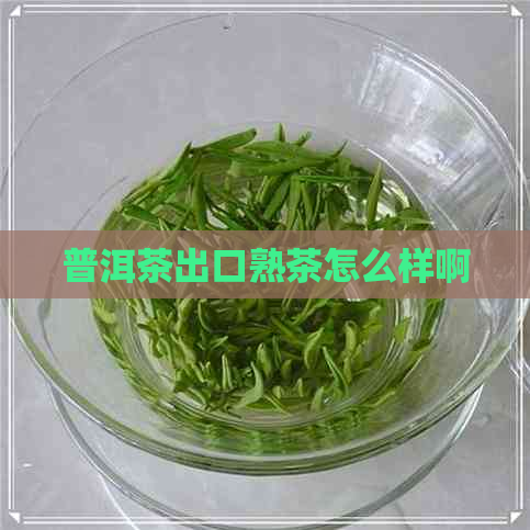 普洱茶出口熟茶怎么样啊