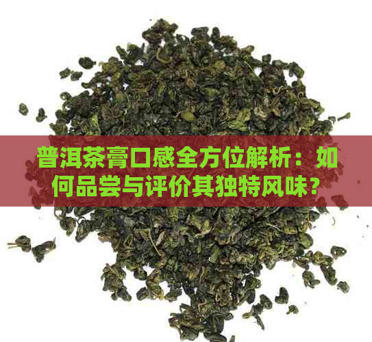 普洱茶膏口感全方位解析：如何品尝与评价其独特风味？