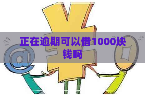 正在逾期可以借1000块钱吗